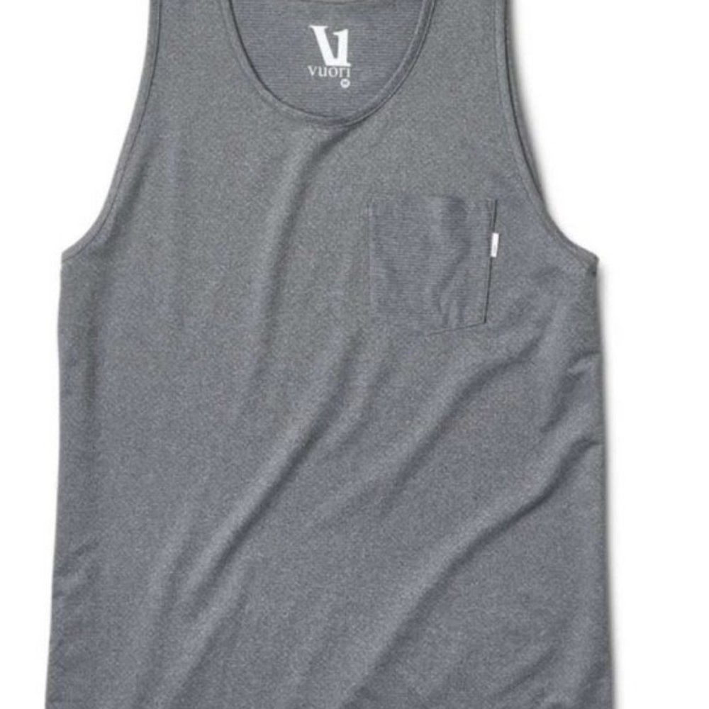 Vuori Tradewind Performance Tank M Gray